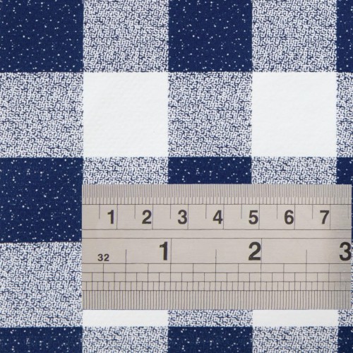 PVC Blue Check Tablecloth
