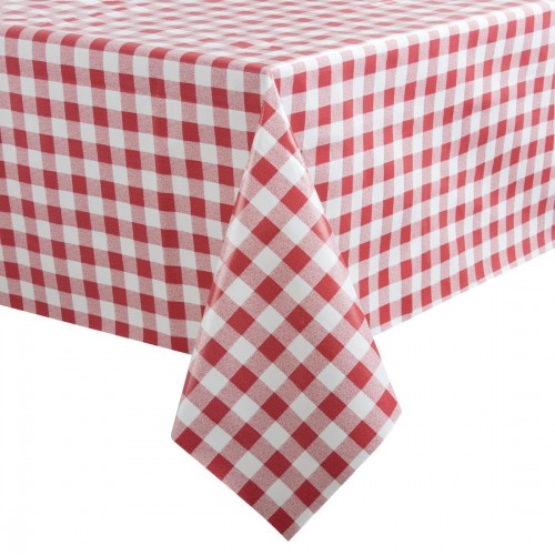 PVC Red Check Tablecloth
