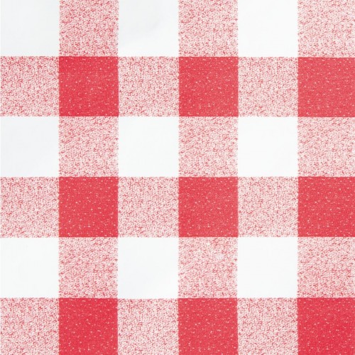 PVC Red Check Tablecloth