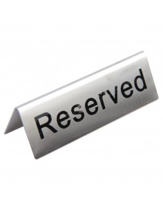 Reserved Table Sign