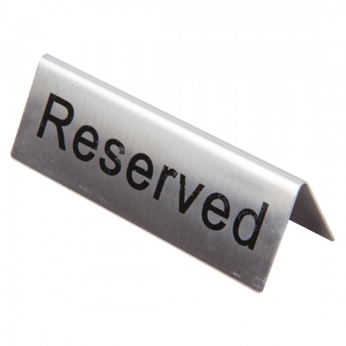 Reserved Table Sign