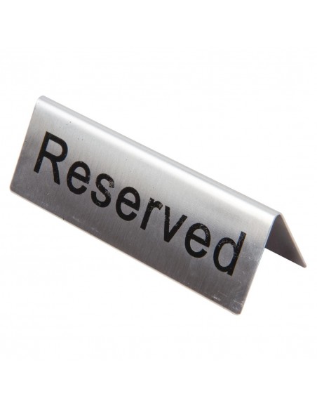 Reserved Table Sign