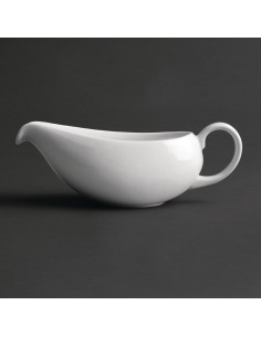 Royal Porcelain Classic White Gravy Boat 380ml