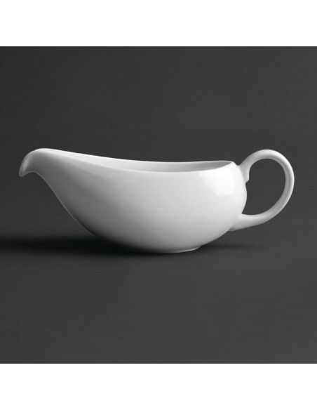 Royal Porcelain Classic White Gravy Boat 380ml