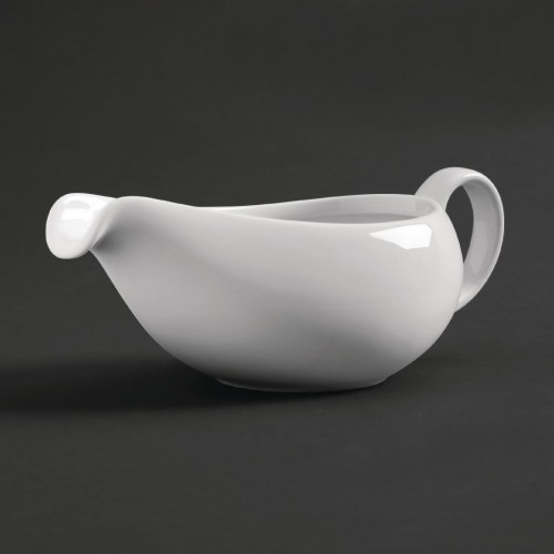 Royal Porcelain Classic White Gravy Boat 380ml