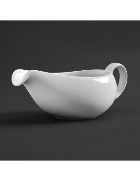 Royal Porcelain Classic White Gravy Boat 380ml