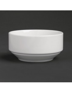 Royal Porcelain Classic White Stackable Soup Bowl 110mm