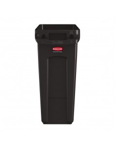 Rubbermaid Slim Jim Container With Venting Channels Brown 60Ltr 2