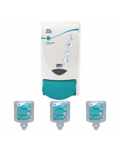 Special Offer Deb Antibac Soap Dispenser and 3 Cartridges