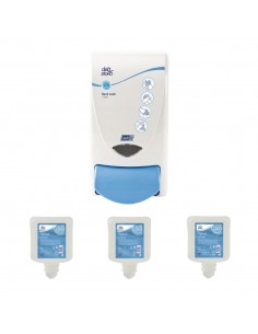 Special Offer Deb Clear Foam Soap Dispenser and 3 Cartridges