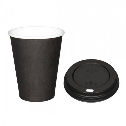 Fiesta Special Offer Fiesta Black 340ml Hot Cups and Black Lids