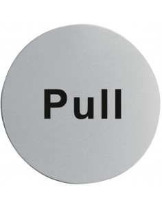 Stainless Steel Door Sign - Pull