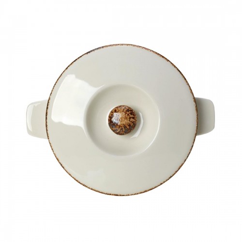 Steelite Brown Dapple Casserole Dish Lid