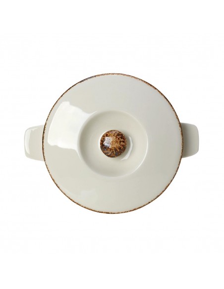 Steelite Brown Dapple Casserole Dish Lid