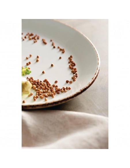 Steelite Brown Dapple Coupe Plates 203mm