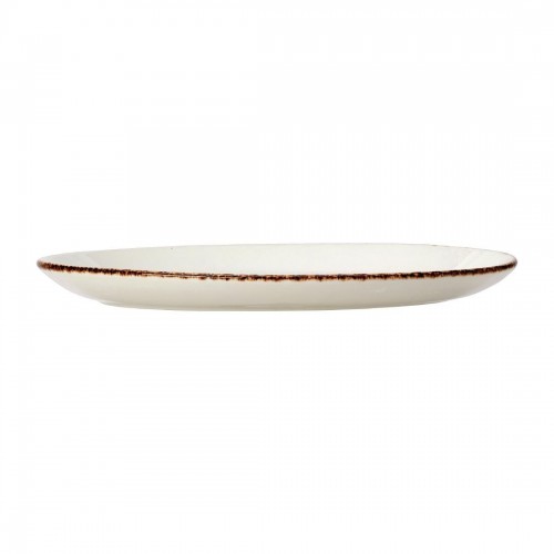 Steelite Brown Dapple Oval Coupe Plates 202mm