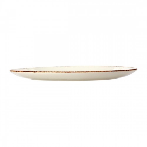 Steelite Brown Dapple Oval Coupe Plates 342mm