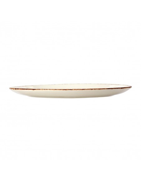 Steelite Brown Dapple Oval Coupe Plates 342mm