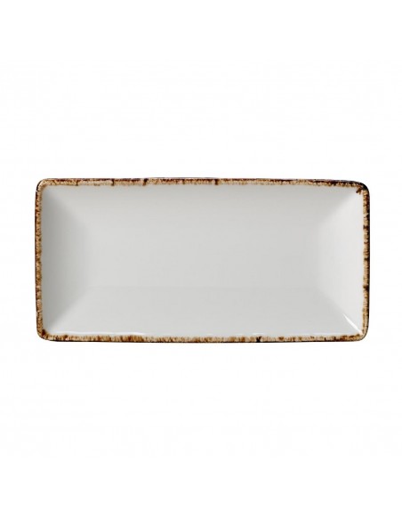 Steelite Brown Dapple Rectangle Six Plates