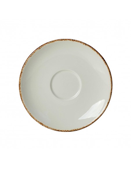 Steelite Brown Dapple Saucers 150mm