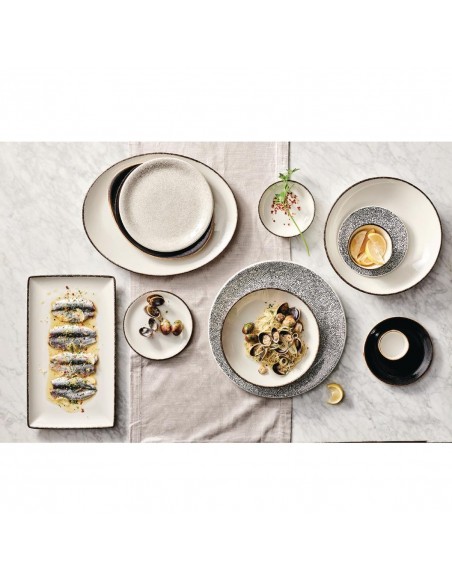 Steelite Charcoal Dapple Coupe Plates 202mm