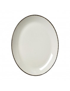 Steelite Charcoal Dapple Oval Coupe Plates 305mm