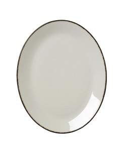 Steelite Charcoal Dapple Oval Coupe Plates 342mm