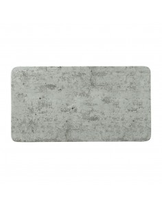 Steelite Concrete Rectangular Melamine Platters GN 1/3