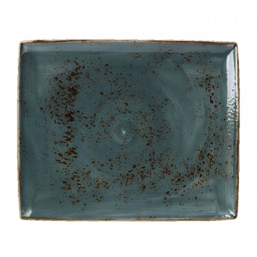Steelite Craft Blue Rectangular Platters 330x 270mm