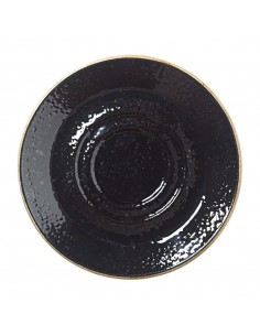 Steelite Craft Liquorice Saucers Large Double-Well 145mm