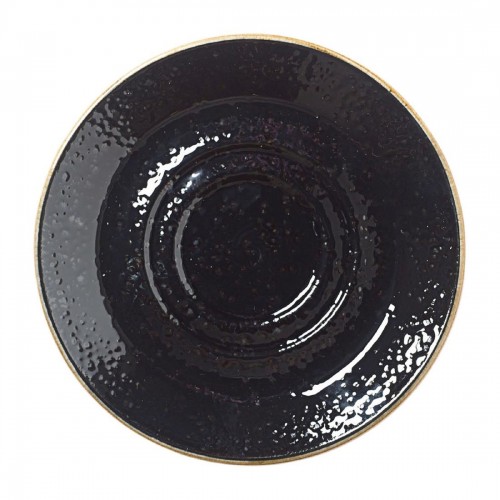 Steelite Craft Liquorice Saucers Large Double-Well 145mm