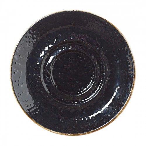 Steelite Craft Liquorice Saucers Small Double-Well 118mm