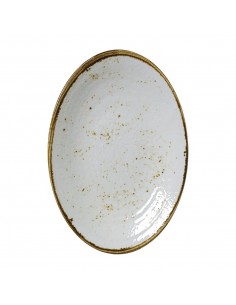 Steelite Craft Melamine Oval Coupe Plates White 324mm