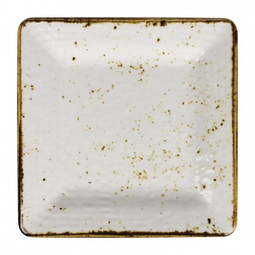 Steelite Craft Melamine Square Plates White 127mm