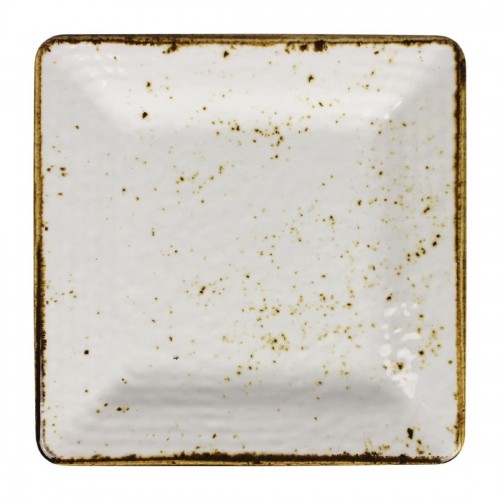 Steelite Craft Melamine Square Plates White 228mm