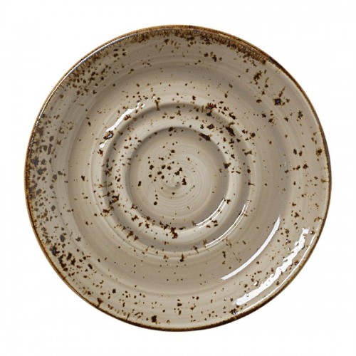 Steelite Craft Porcini Saucers Large Double-Well 145mm