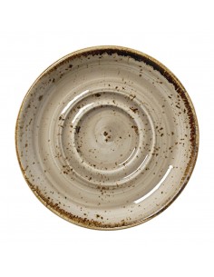 Steelite Craft Porcini Saucers Small Double-Well 118mm