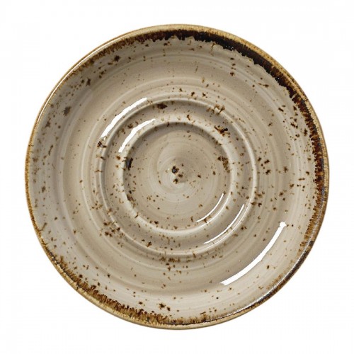 Steelite Craft Porcini Saucers Small Double-Well 118mm