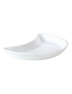 Steelite Monaco White Crescent Salad Plates 202mm