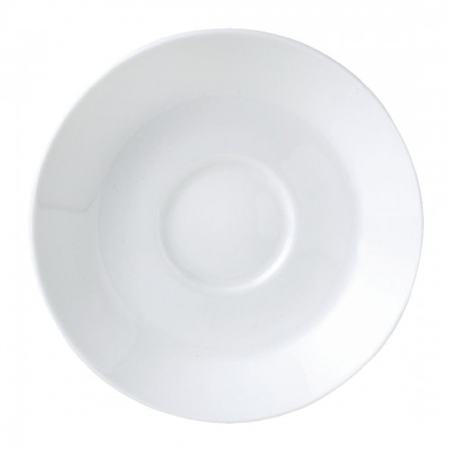 Steelite Monaco White Mandarin Tea Saucers Single Well 150mm