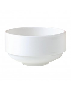 Steelite Monaco White Stacking Unhandled Soup Cups 285ml