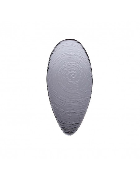 Steelite Scape Smoked Glass Oval Platters 300mm