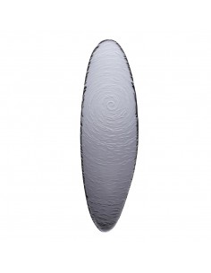 Steelite Scape Smoked Glass Oval Platters 400mm
