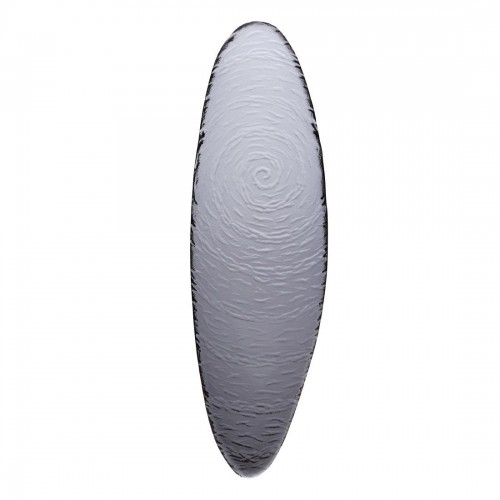 Steelite Scape Smoked Glass Oval Platters 400mm