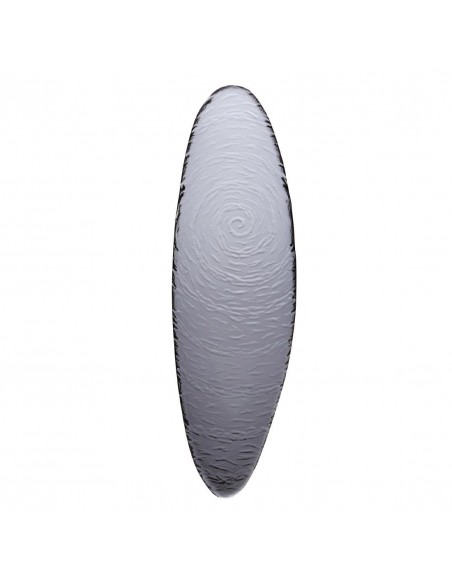 Steelite Scape Smoked Glass Oval Platters 400mm
