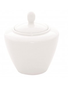 Steelite Simplicity White Covered Sugar Bowls