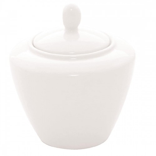 Steelite Simplicity White Covered Sugar Bowls