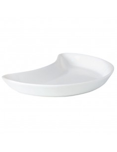 Steelite Simplicity White Crescent Salad Plates 202mm