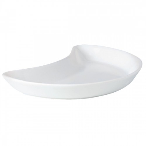 Steelite Simplicity White Crescent Salad Plates 202mm