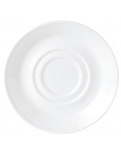 Steelite Simplicity White Low Cup Saucers 145mm